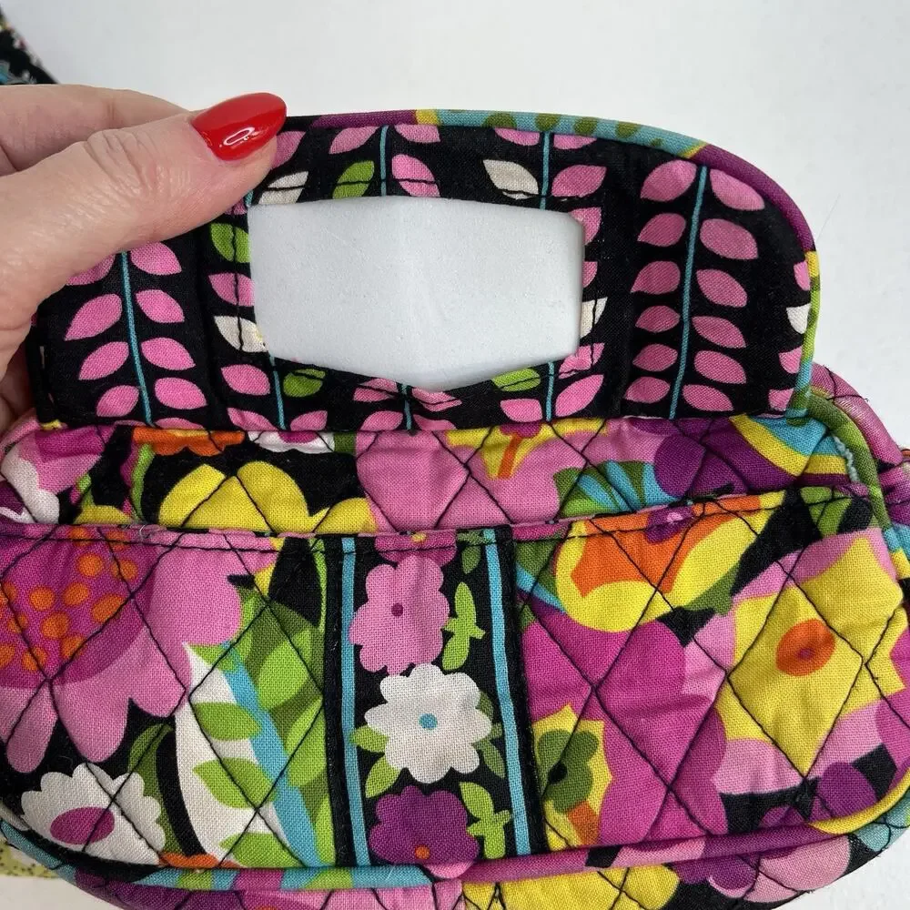 Vera‎ Bradley Va Va Bloom Priscilla Pink Parisian Paisley Accessories Lot of 3